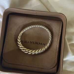 David Yurman Silver Sculpted Cable Bracelet